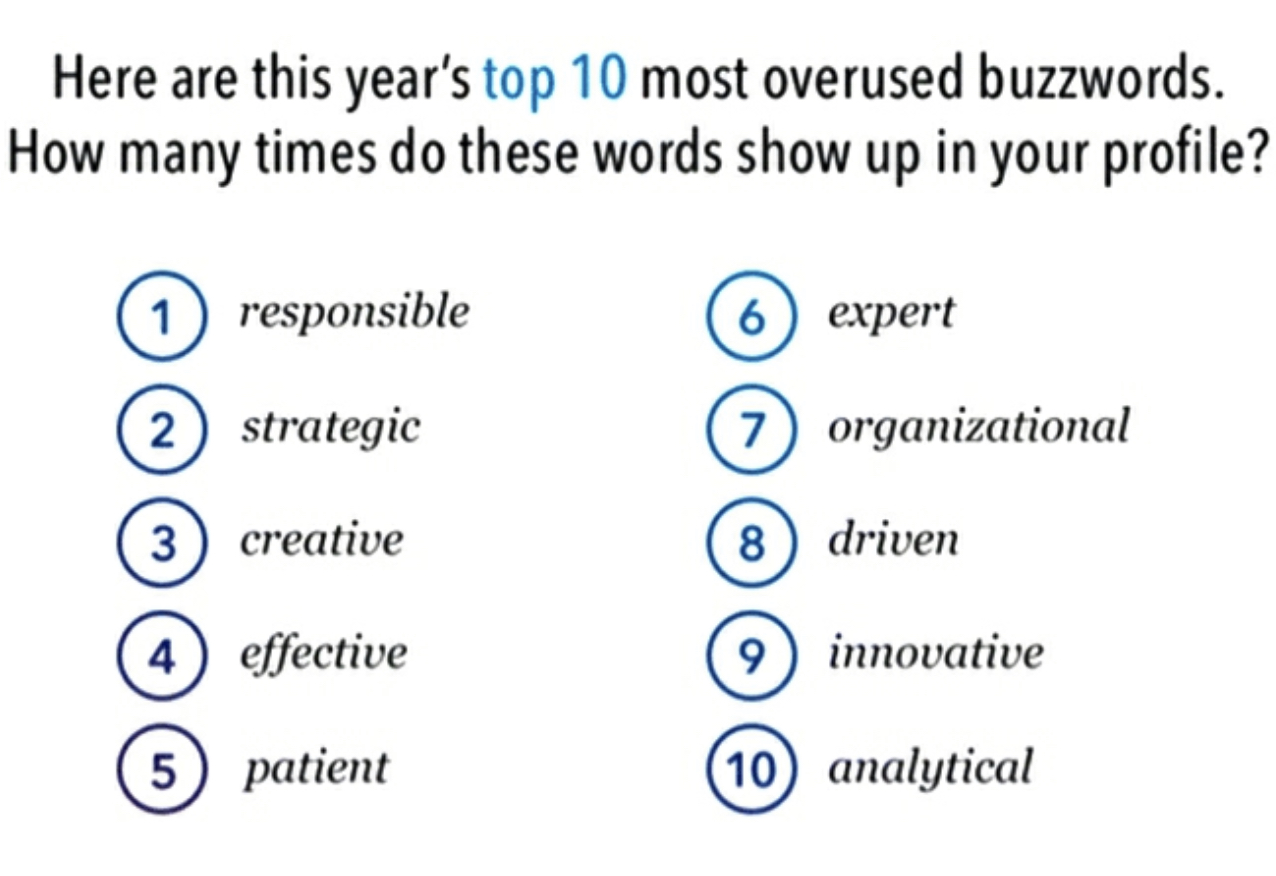 LinkedIn Top-10 Buzzwords List